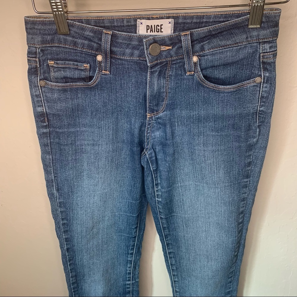PAIGE Manhattan Collins Slim Bootcut Jeans 33” Inseam Size 26 - Picture 9 of 13